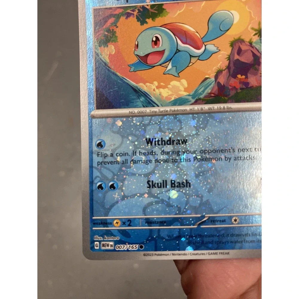 Squirtle FART SWIRL! Reverse Cosmos Holo Costco Exclusive Holo Common 007/165 NM
